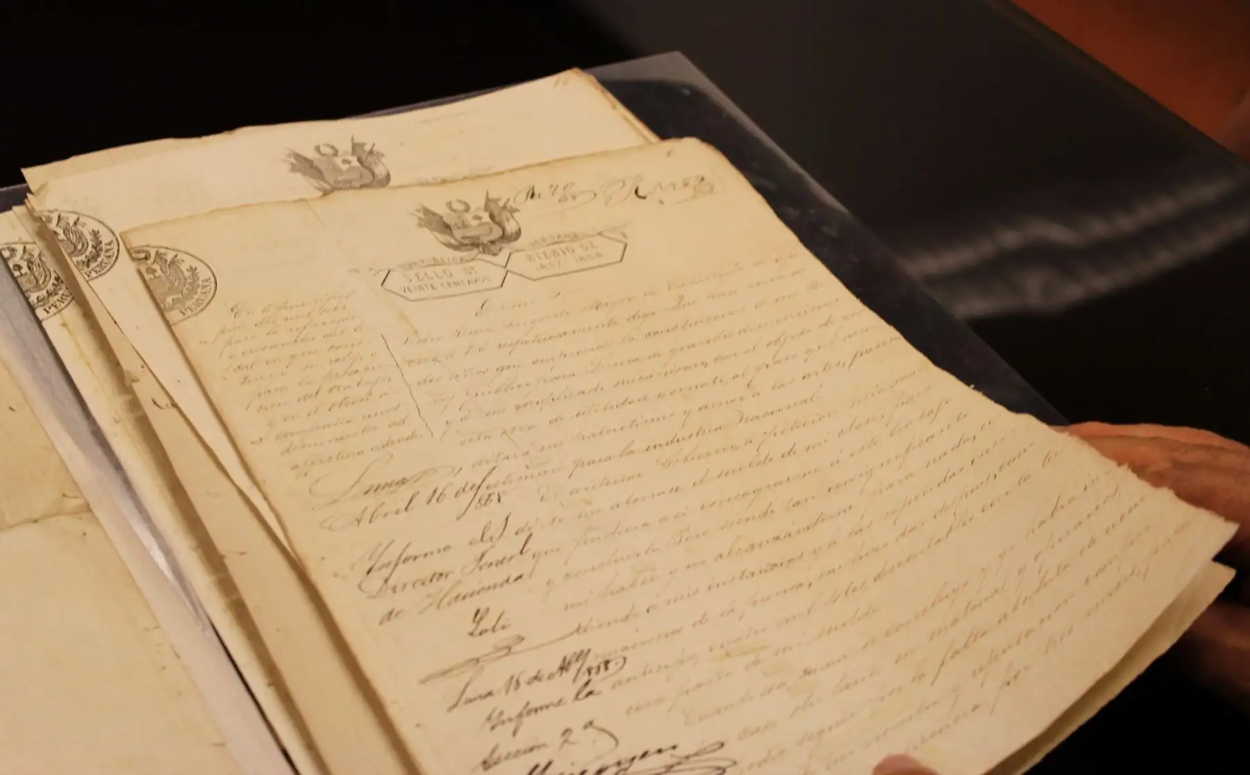 Manuscritos de 1867 entregados al Archivo General de la NaciónFoto: Ministerio de Cultura