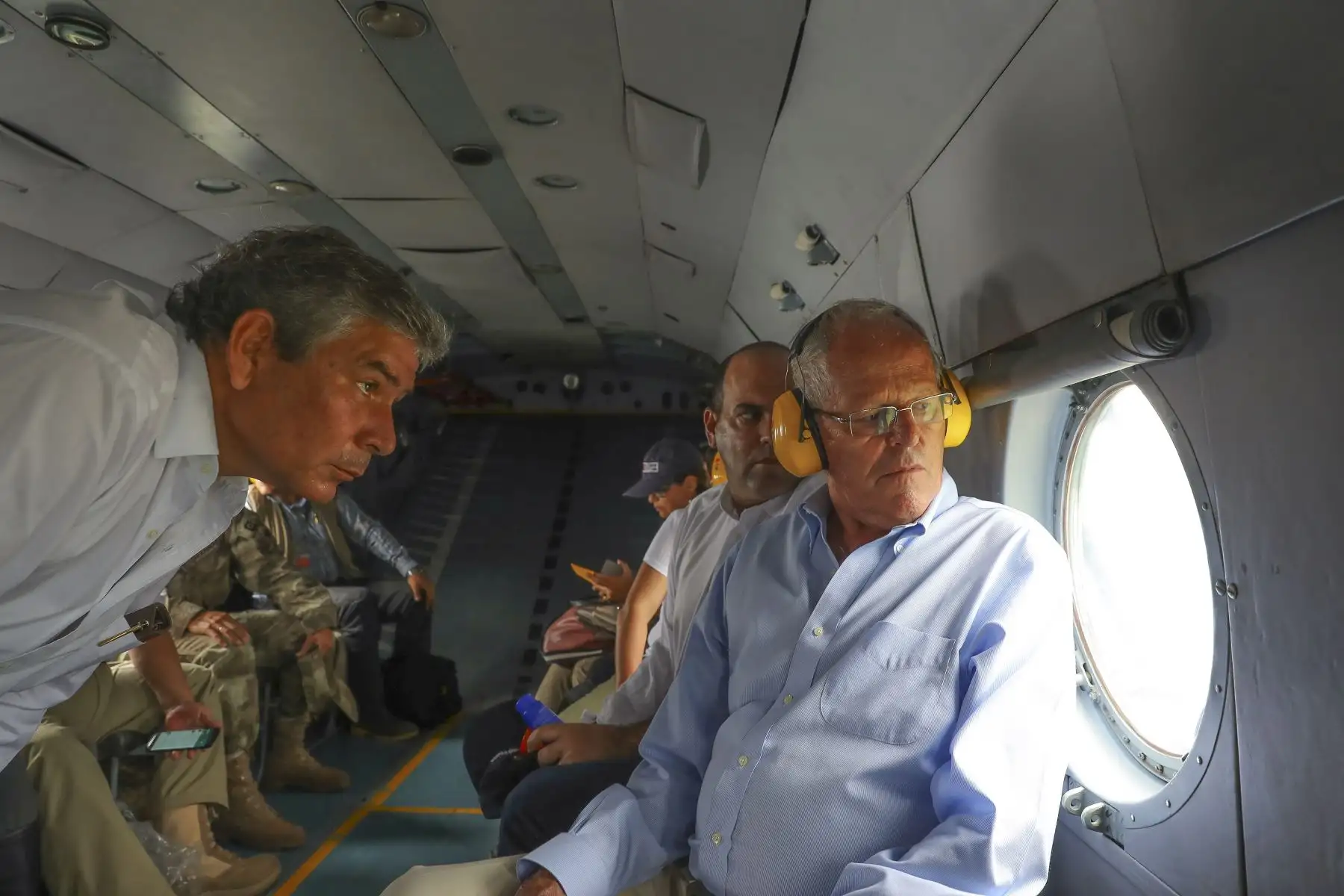 PIURA, PERÚ - MARZO 12. Presidente Pedro Pablo Kuczynksi realizó visita de inspección a trabajos de limpieza quebrada La Manuela.

Foto: PRESIDENCIA.