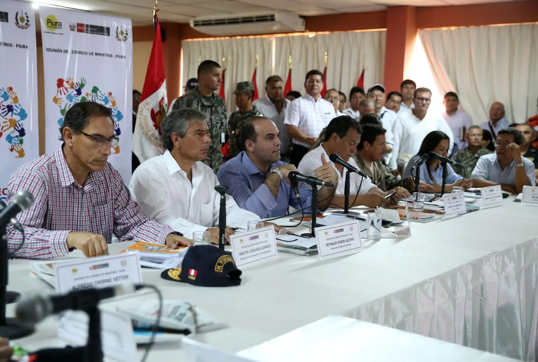 PIURA-PERÚ-MARZO 14. Consejo de Ministros extraordinario y de urgencia se realizará hoy en Piura, con el fin de desarrollar el plan de reconstrucción de las zonas afectadas por las lluvias e inundaciones en esta norteña región. Foto: ANDINA/Vidal Tarqui