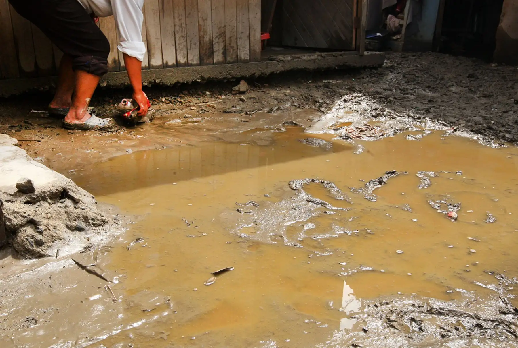 LIMA PERÚ, MARZO 15. Deslizmientos por causa de la lluvia en AA.HH Sol Naciente en Carabayllo deja varias familias afectadas. Foto: ANDINA/Melina Mejía