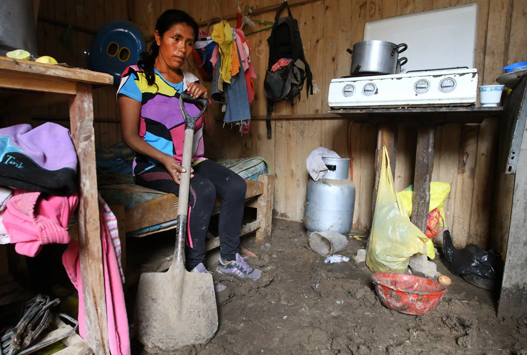 LIMA PERÚ, MARZO 15. Deslizmientos por causa de la lluvia en AA.HH Sol Naciente en Carabayllo deja varias familias afectadas. Foto: ANDINA/Melina Mejía