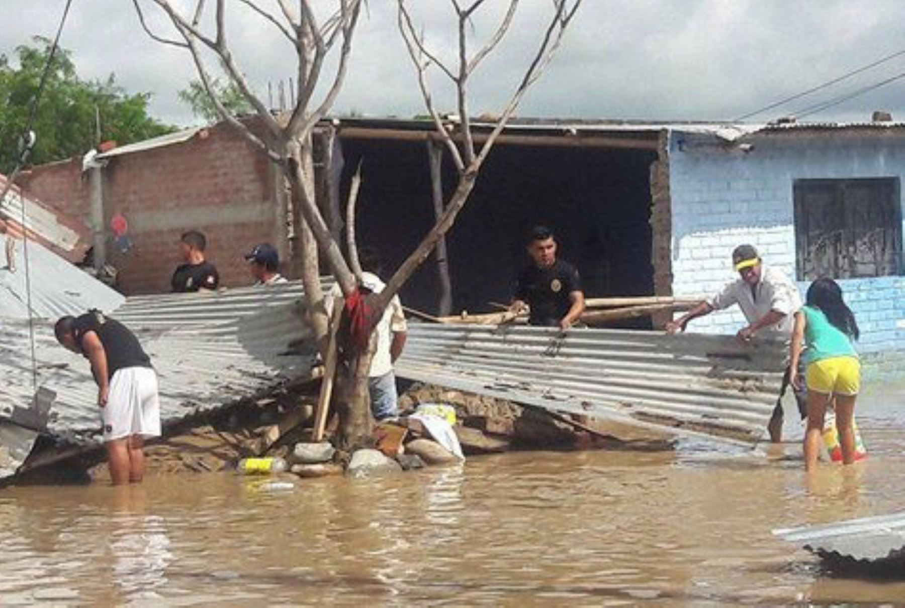 Miles de viviendas resultaron afectadas por las lluvias e inundaciones en Piura. ANDINA/Difusión