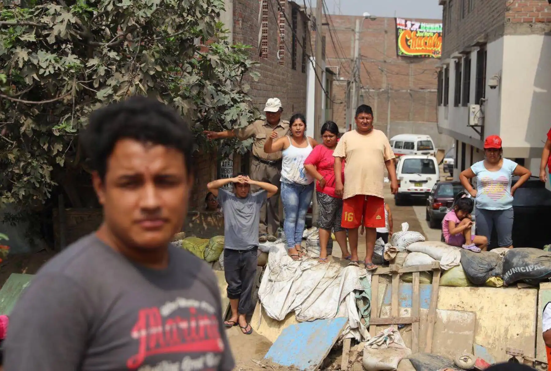 Presidente Pedro Pablo Kuczynski inspecciona daños por crecida del río Huaycoloro. Foto: ANDINA/ Prensa Presidencia