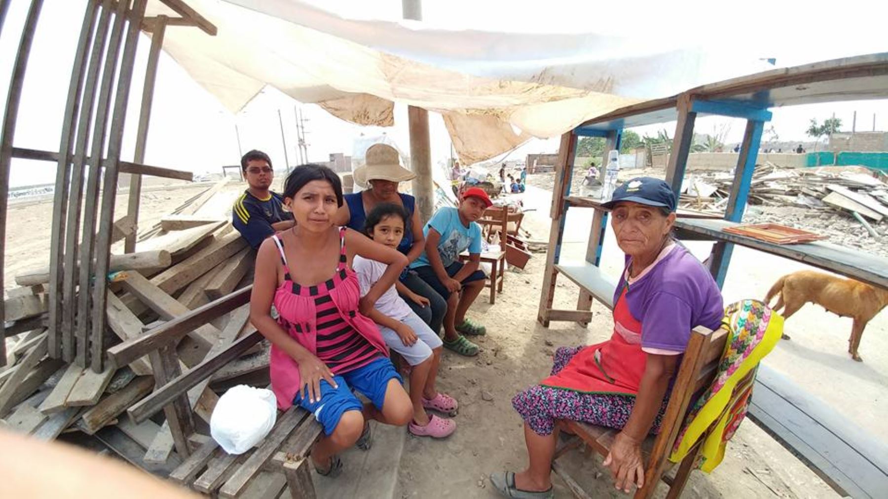 Carabayllo: Desborde dañó ocho viviendas cercanas al río Chillón. Foto: Andina/Eddy Ramos.