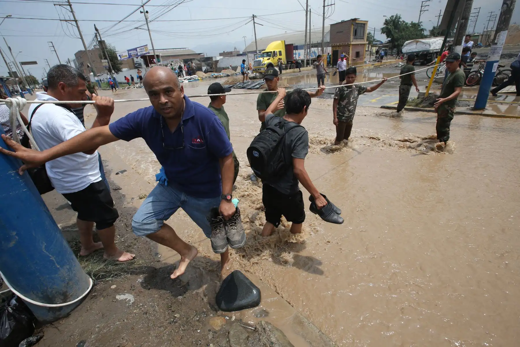 LIMA, PERÚ - MARZO 16. Desborde del río Rímac inunda un sector de Huachipa, al Este de Lima.

Foto:ANDINA/Juan Carlos Guzmán Negrini.
