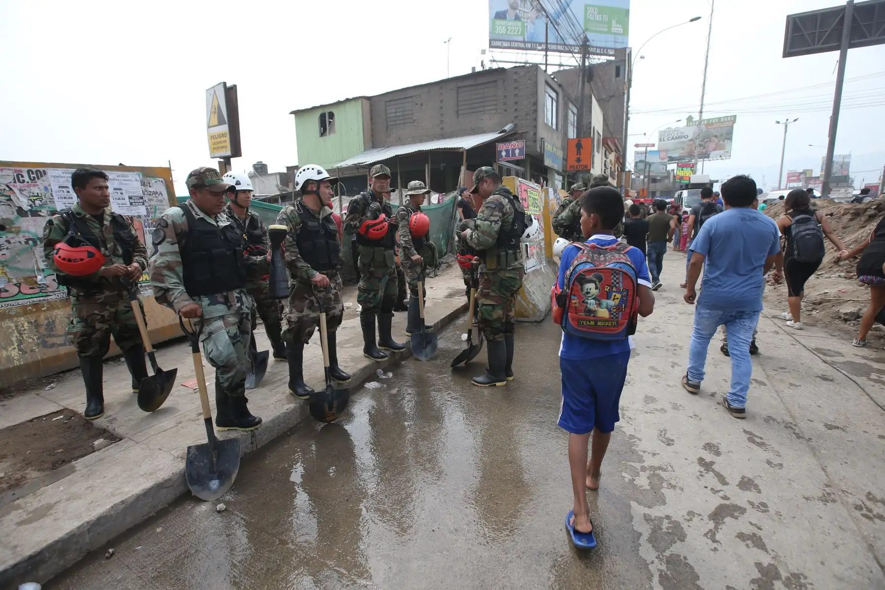 LIMA, PERÚ - MARZO 16. Desborde del río Rímac inunda un sector de Huachipa, al Este de Lima.

Foto:ANDINA/Juan Carlos Guzmán Negrini.