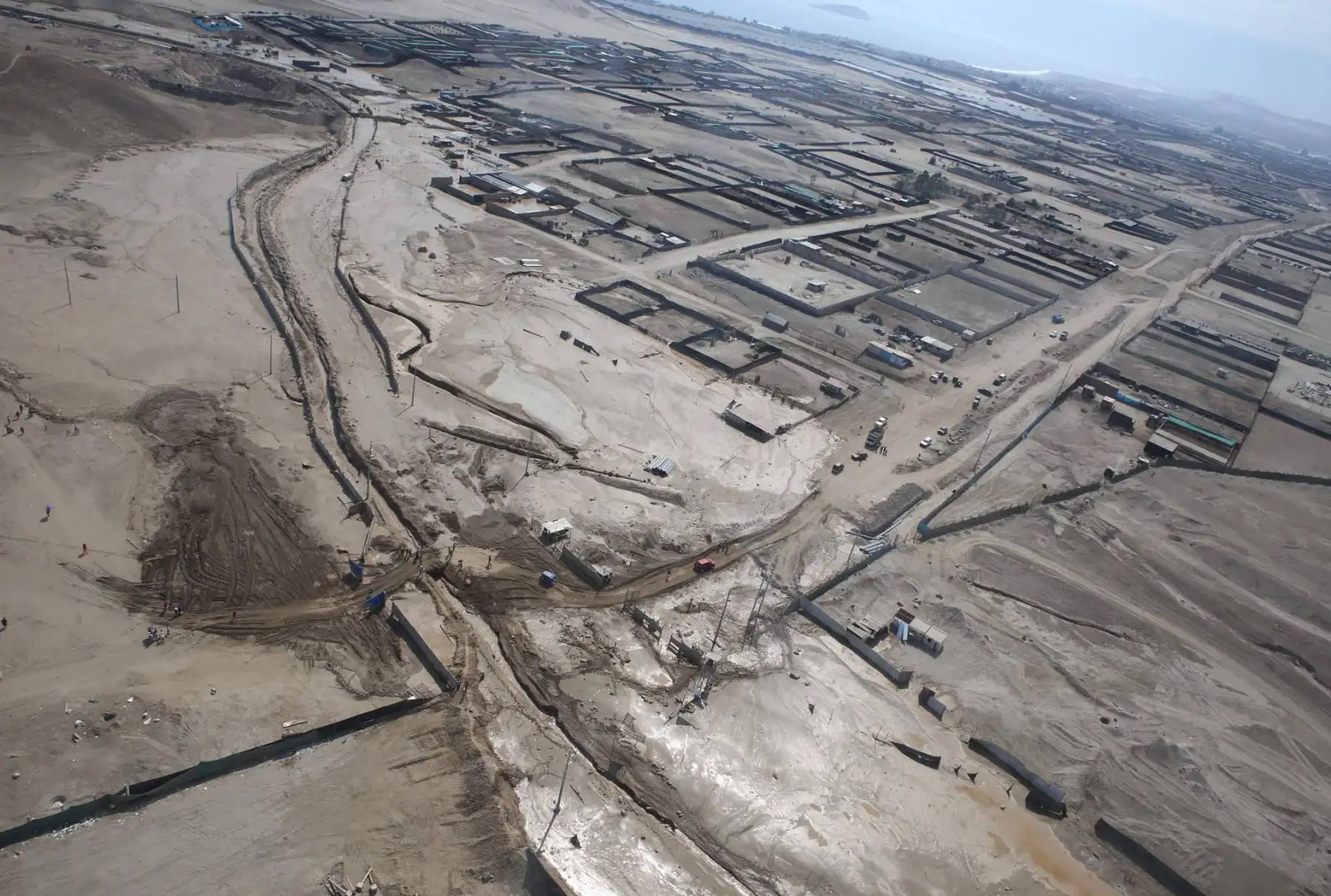 Caída de un nuevo huaico en la zona del balneario de Punta Hermosa. Foto: ANDINA/ Difusión
