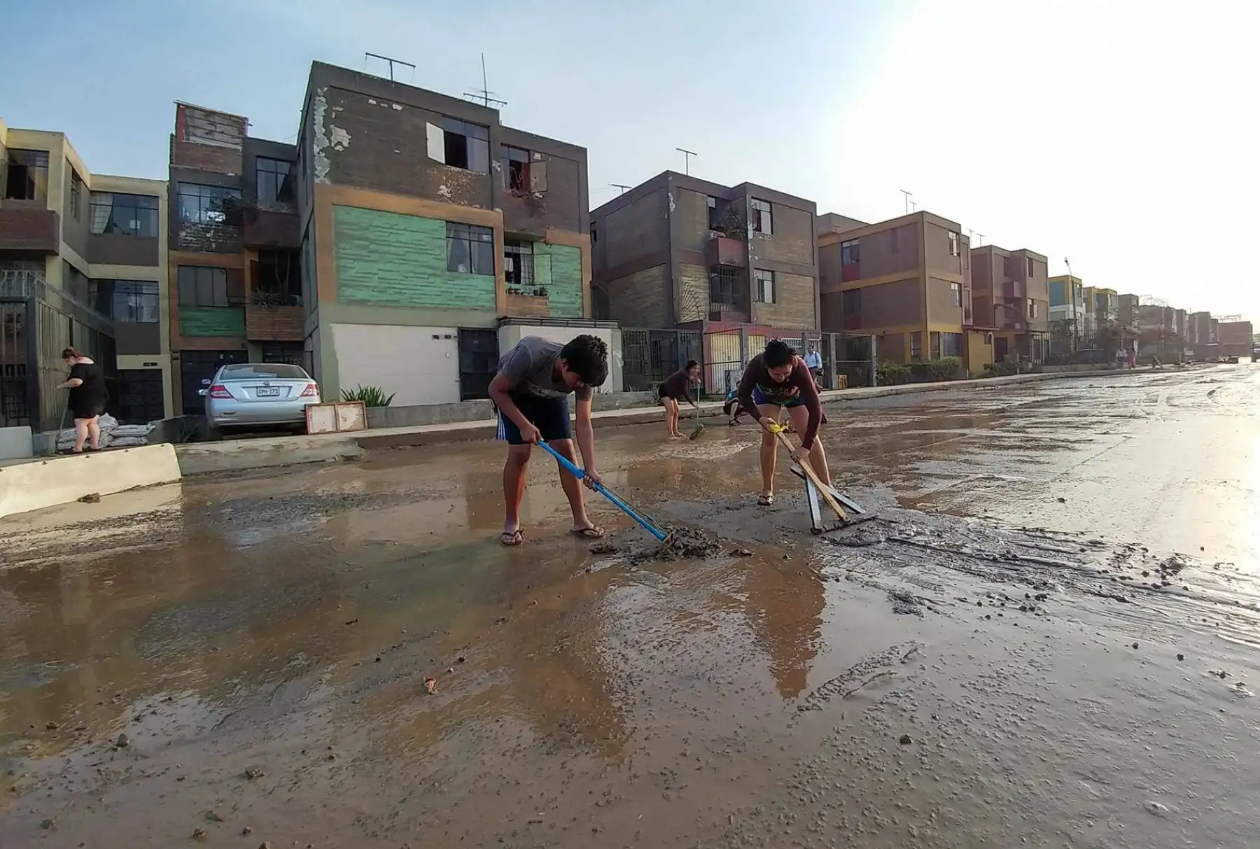 Nuevo desborde de río Huaycoloro inunda viviendas y avenidas de San Juan de Lurigancho.Foto: ANDINA/ Juan Carlos Guzman