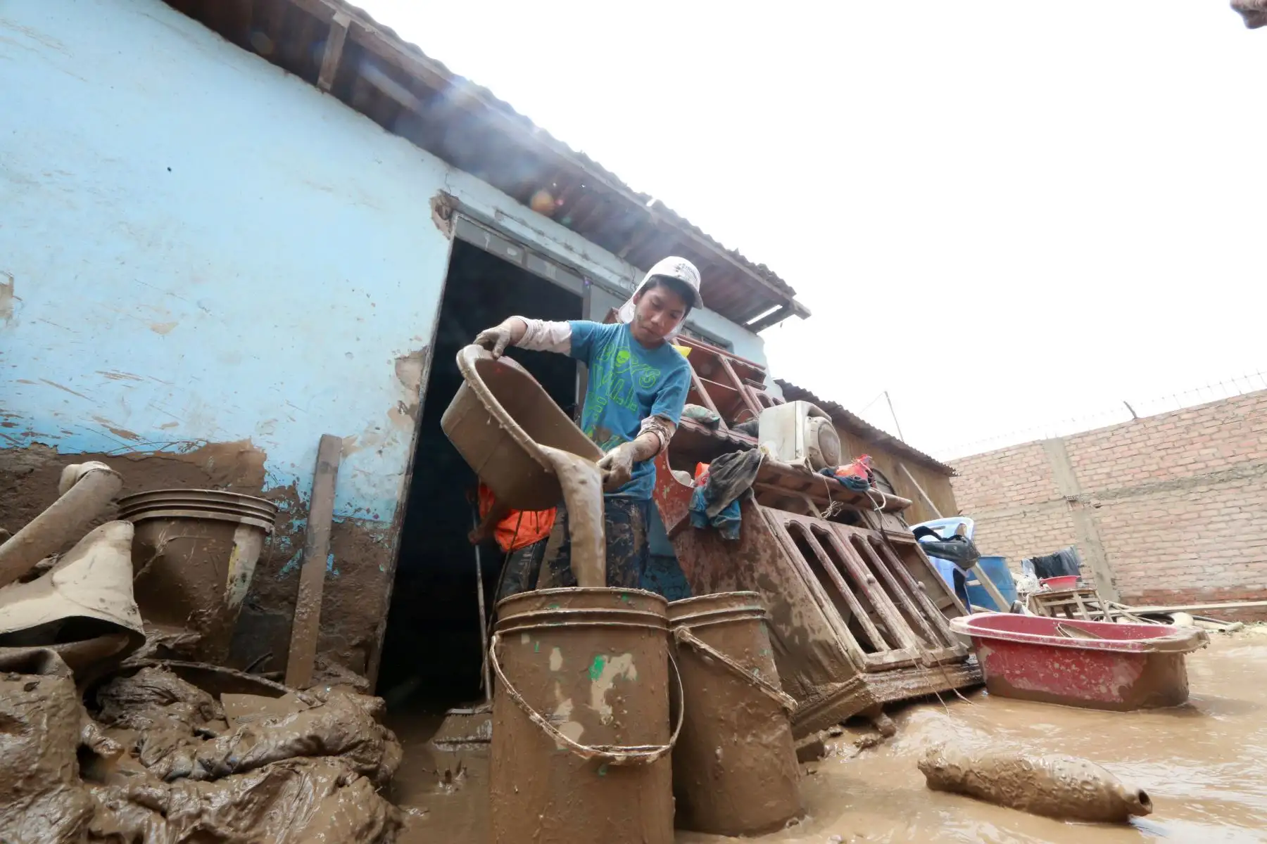LIMA,PERÚ.MARZO 20 Damnificados por los huaicos en Huachipa. Foto: ANDINA/Norman Córdova