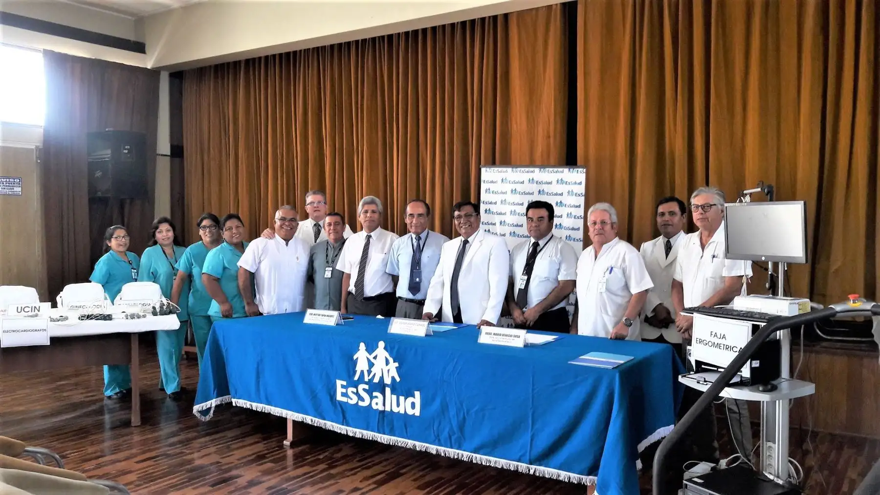Entre los equipos adquiridos se encuentran cinco electrocardiógrafos de tres canales, un ventilador volumétrico, una faja ergométrica, un equipo de fototerapia azul y un ventilador neonatal.