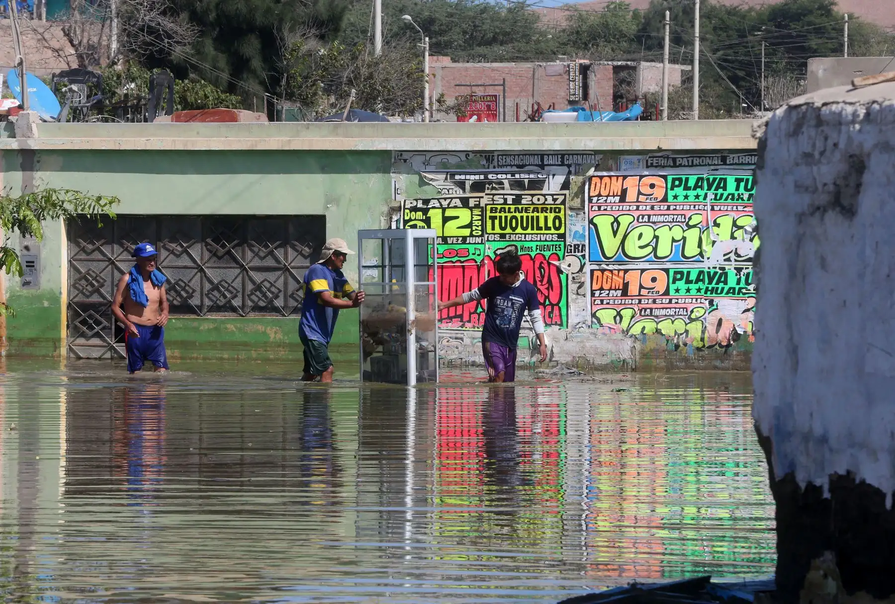 La ciudad de Huarmey en el sur de la región Áncash se encuentra inundada por las intensas lluvias y el desborde de ríos. Foto: ANDINA/Jhony Laurente. Foto: ANDINA/Vidal Tarqui