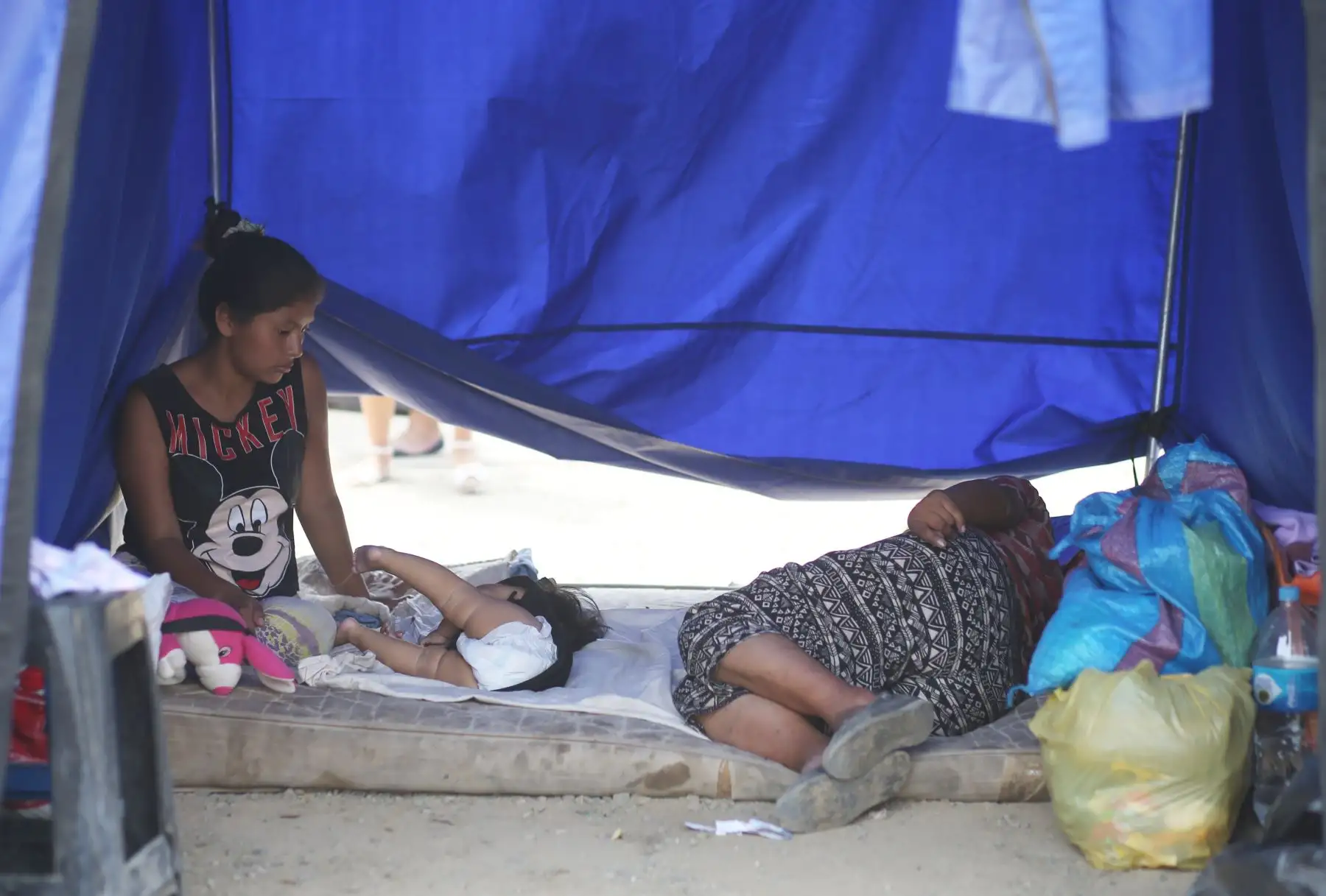 LIMA,PERÚ-MARZO 22.Campamento de familias damnificadas de Santa María baja, Carapongo en Lurigancho Chosica.Foto:ANDINA/archivo.