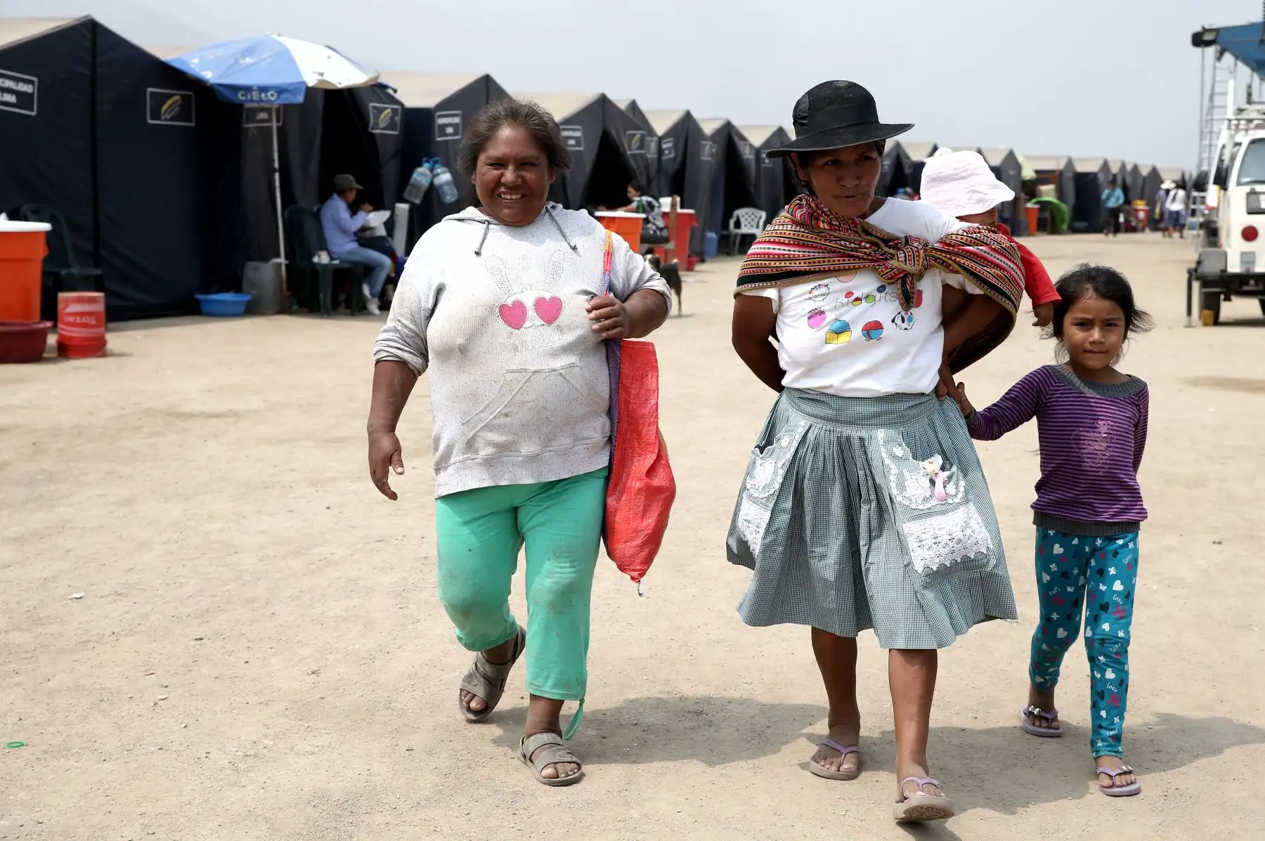LIMA,PERÚ-MARZO 22.Campamento de familias damnificadas de Santa María baja, Carapongo en Lurigancho Chosica.Foto:ANDINA/archivo.