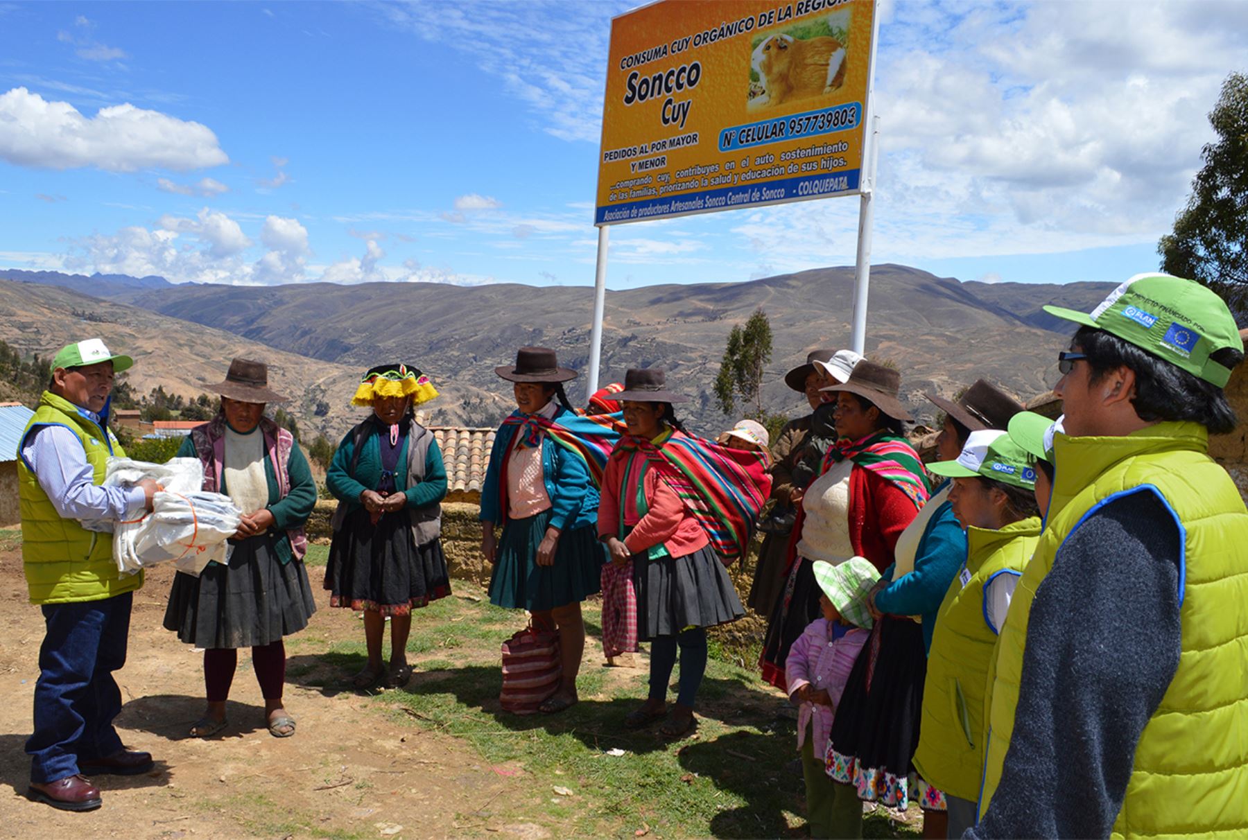 El proyecto Gobernanza Alimentaria en la Región Andina (GSAN) es financiado por la Unión Europea. Difusión