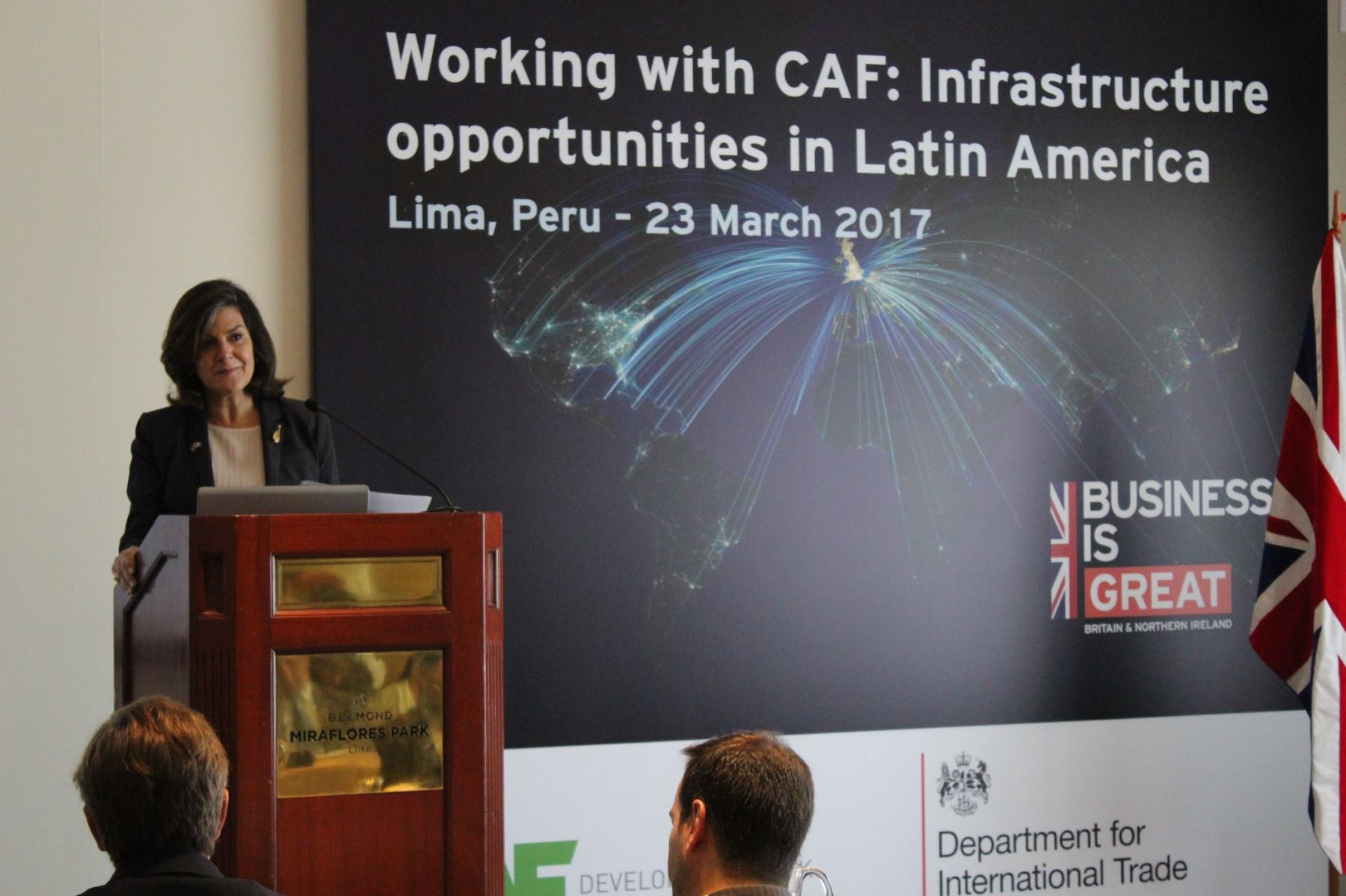 Directora representante de CAF en Perú, Eleonora Silva. Foto: Cortesía.
