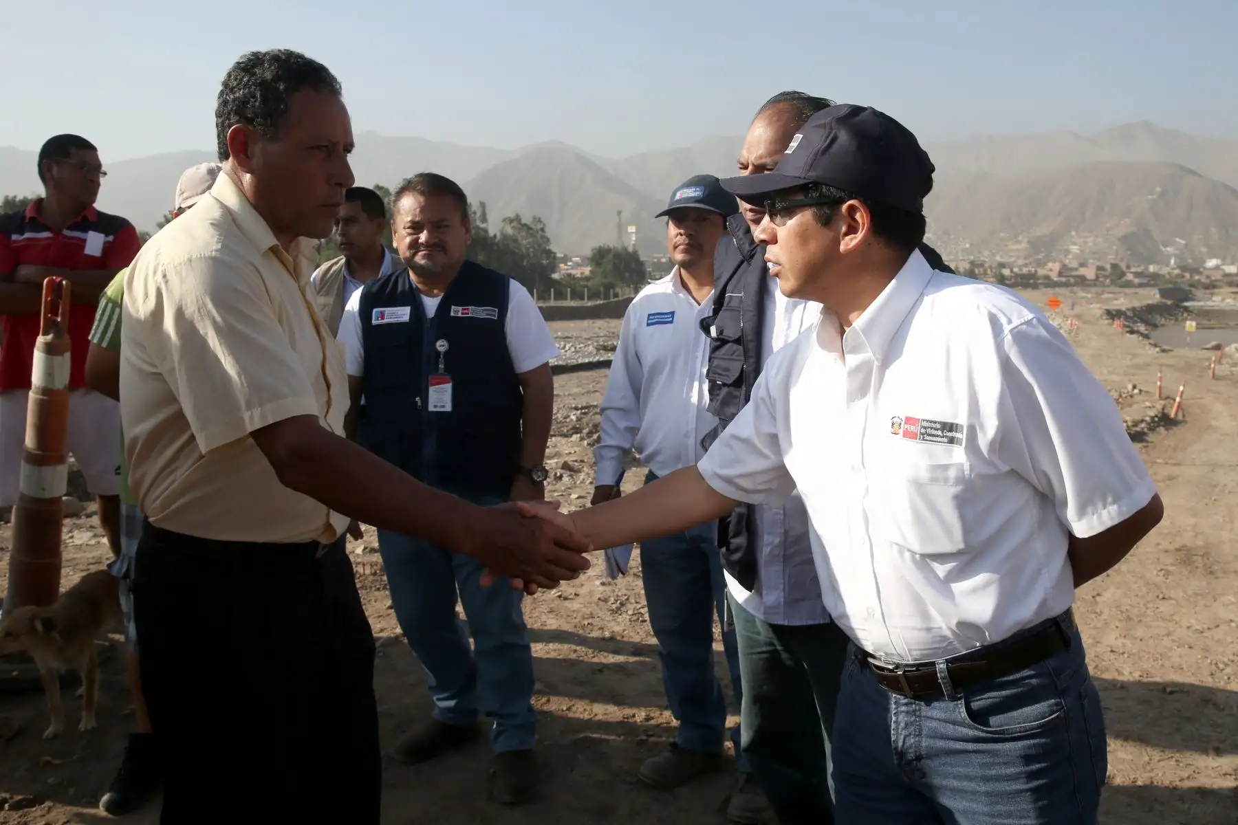 LIMA, PERÚ-MARZO 24.Ministro de Vivienda, Edmer Trujillo supervisa trabajos de encuazamiento del río Rímac en Carapongo.Foto: ANDINA/archivo.