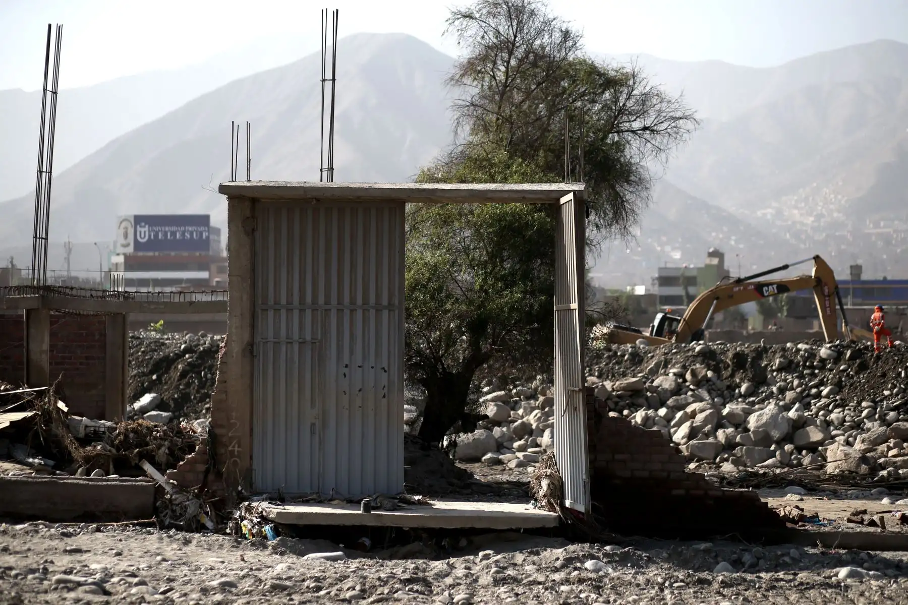 LIMA, PERÚ-MARZO 24.Viviendas destruidas por el desborde del río Rímac en Urb. Nuevo Horizonte. en Carapongo.Foto: ANDINA/archivo.