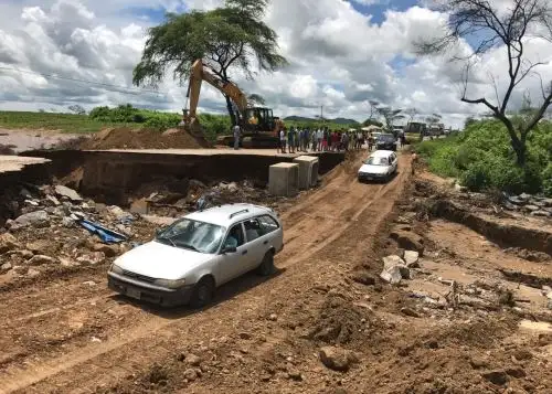 Permanece restringido el tránsito en vía afectada por lluvias en San Martín. ANDINA/Archivo