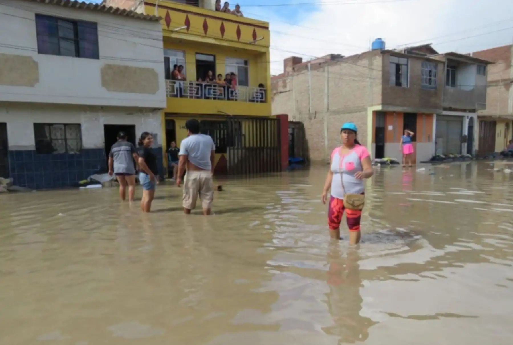 Viviendas damnificadas. Foto: ANDINA