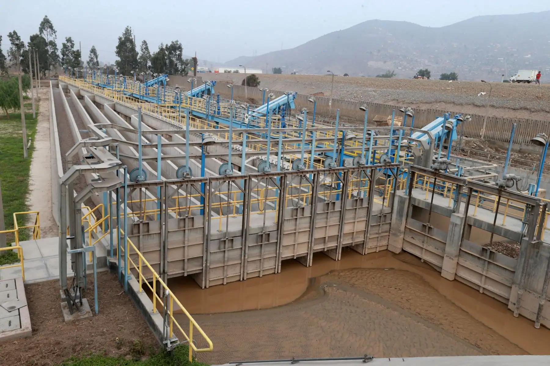 LIMA, PERÚ-MARZO 28 .Planta de tratamiento de agua potable de Huachipa . Foto: ANDINA/Norman Córdova
