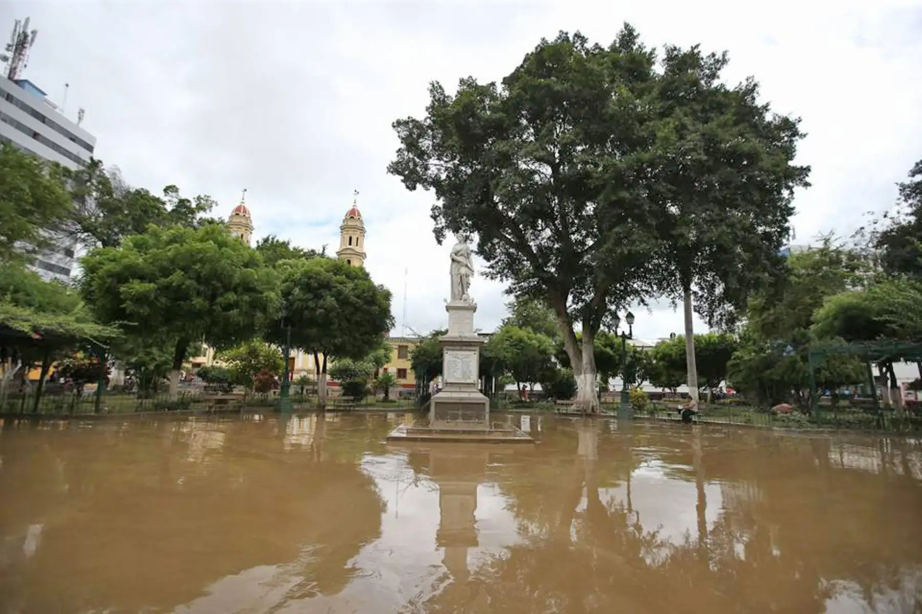 PIURA,PERÚ-MARZO 28. Situación actual de la plaza de armas de Piura. Foto:ANDINA/archivo.