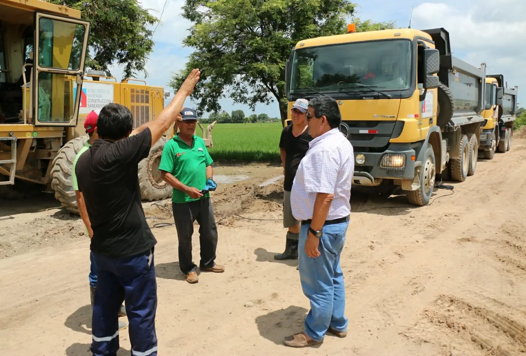 Habilitan vía alterna en kilómetro 75 de vía Huaraz-Pativilca tras colapso por lluvias. ANDINA