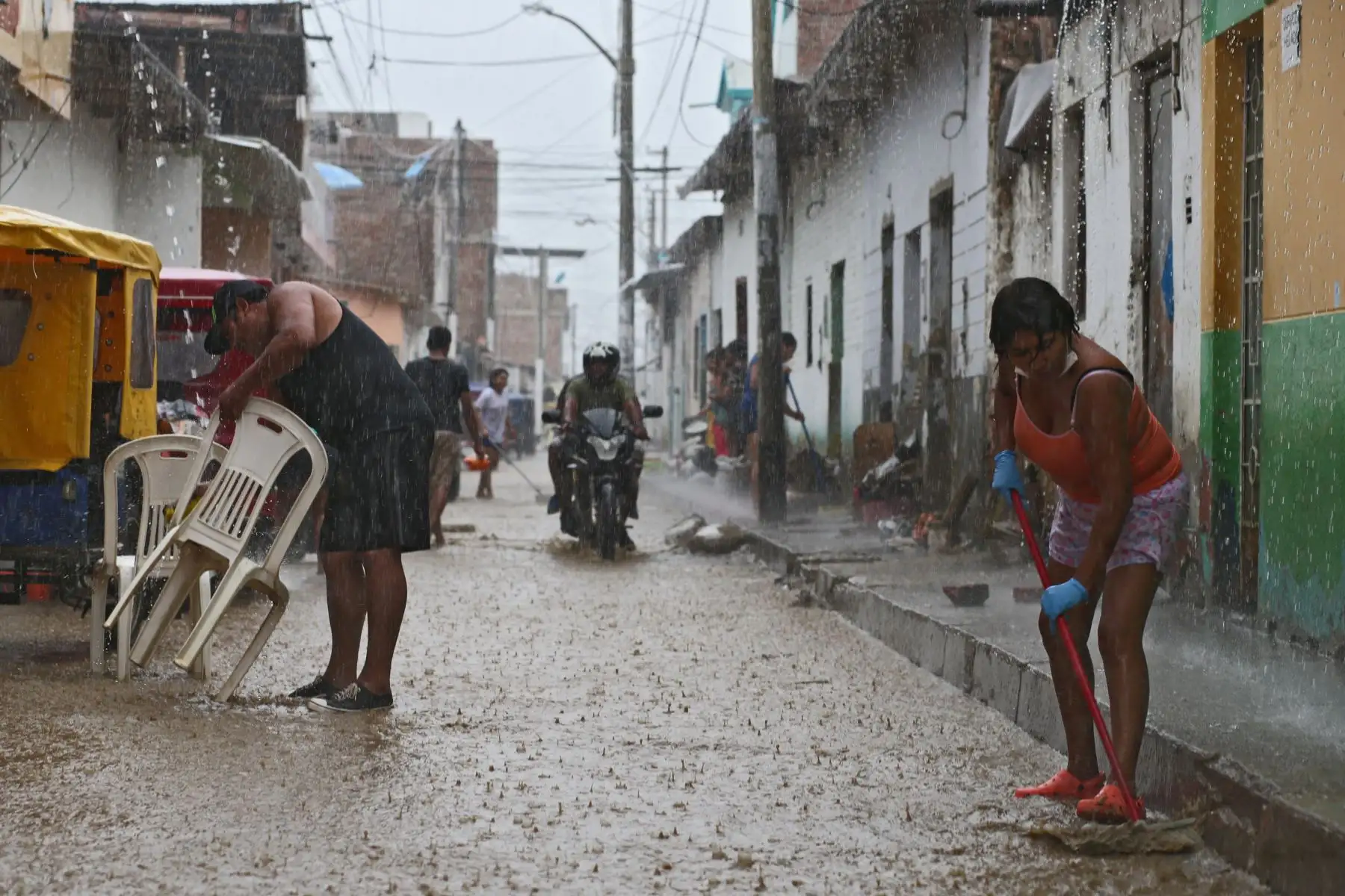 PIURA,PERÚ-MARZO 30.Catacaos registra lluvias moderada intensidad. Foto:ANDINA/archivo.