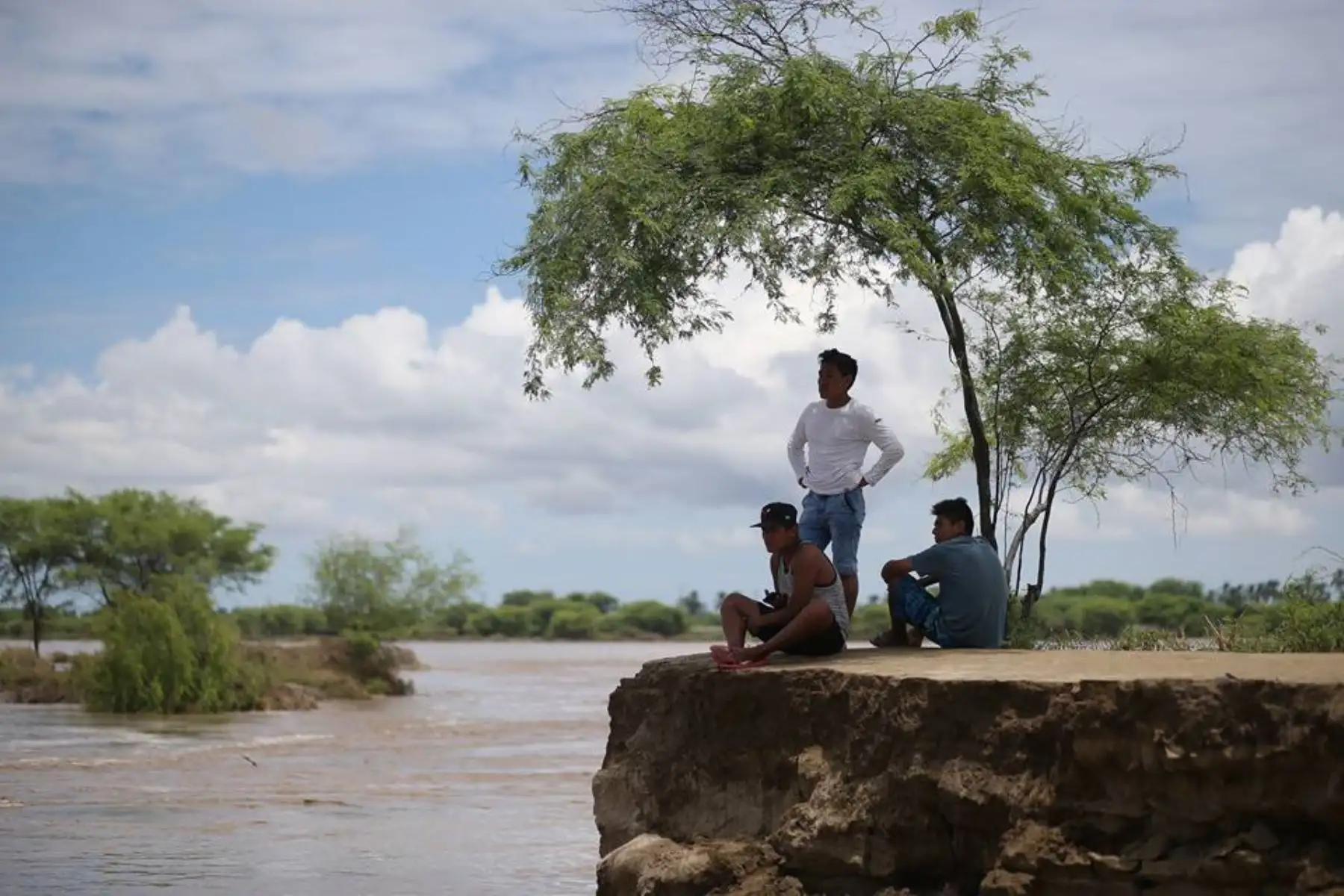 PIURA,PERÚ-MARZO 31.Desborde de río Piura en la zona del Pedregal en Catacaos.
Foto:ANDINA/archivo.