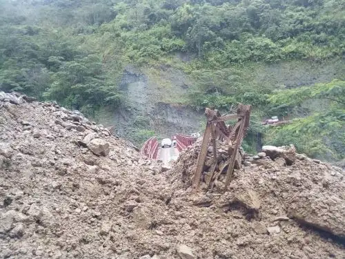 Deslizamientos a causa de fuertes lluvias en Cajamarca. ANDINA/Difusión