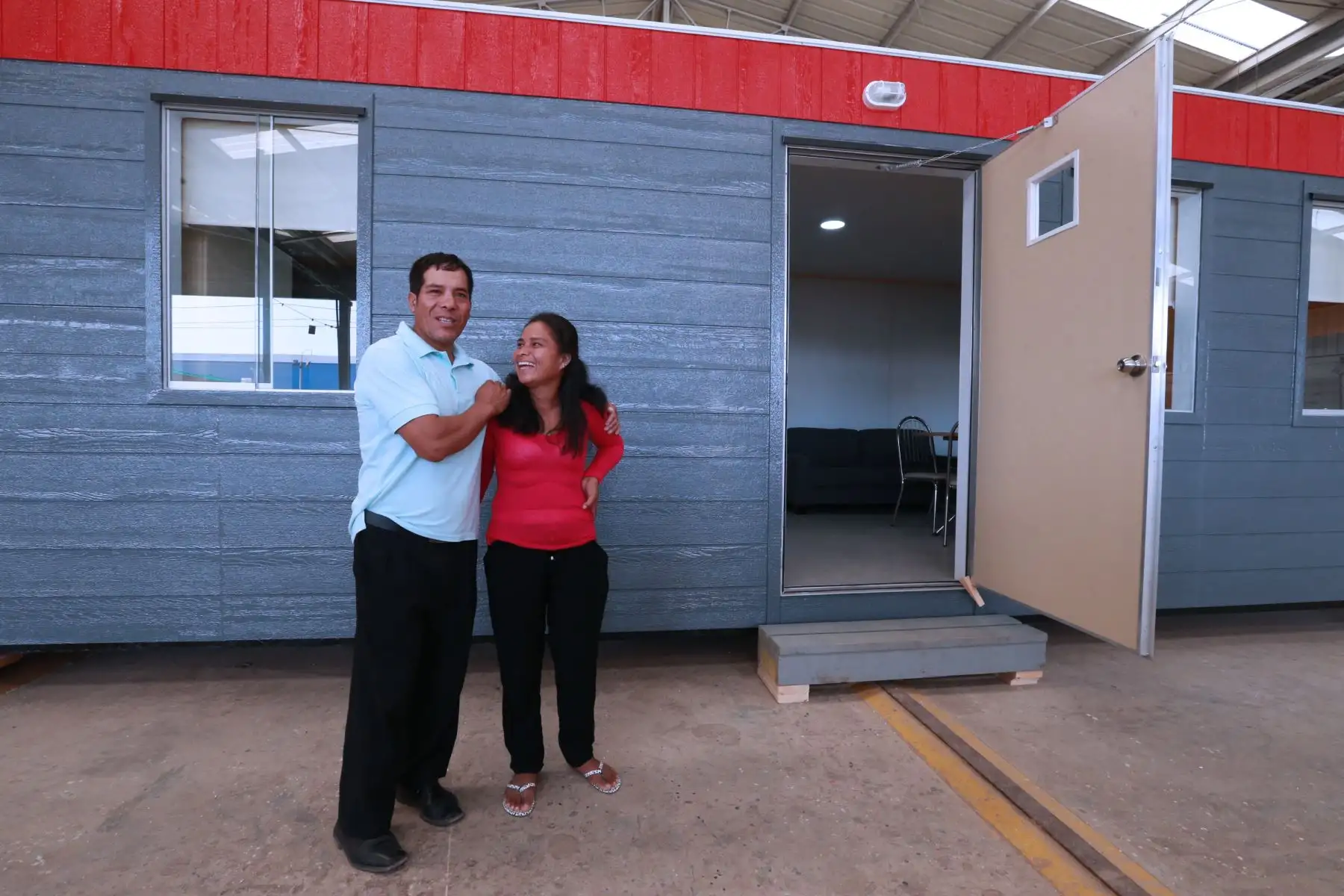 LIMA,PERÚ- ABRIL 10. Evangelina Chamorro inicia una nueva vida con casa segura ante desastres. Foto: ANDINA/Norman Córdova