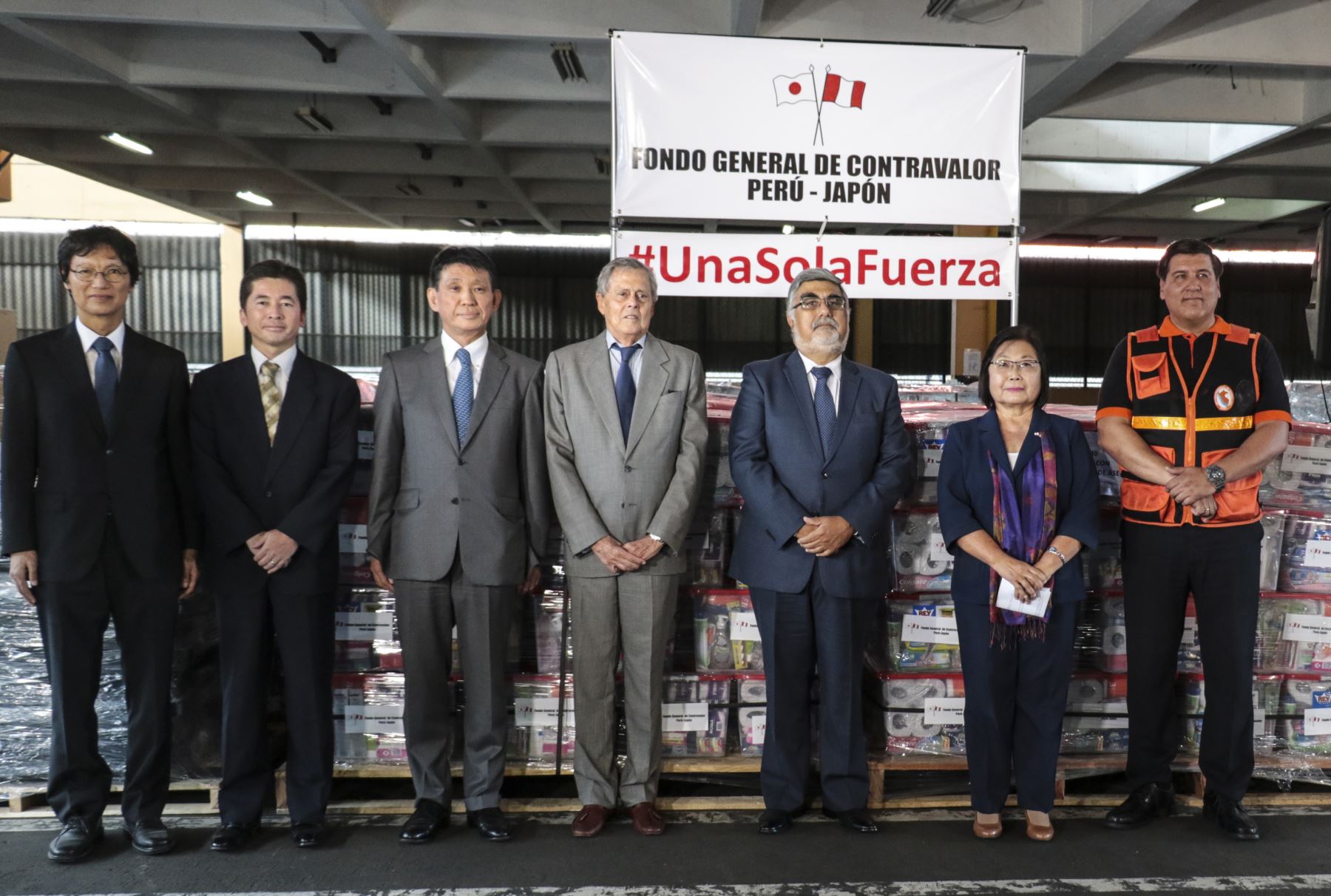 Fondo Contravalor Perú Japón entrega donativo para damnificados. Foto: Andina/Difusión