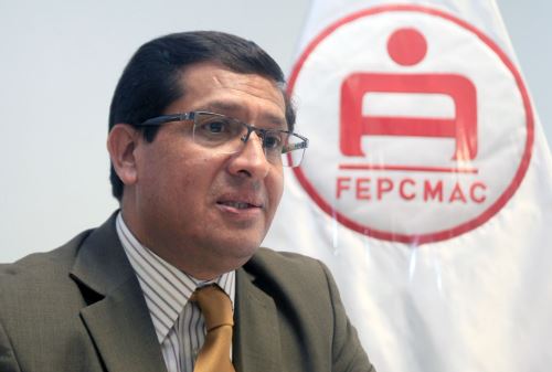 Presidente de la Federación Peruana de Cajas Municipales (Fepcmac), Jorge Solis.  ANDINA/Héctor Vinces