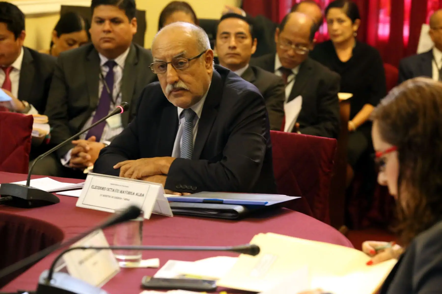 El exministro de Energía y Minas, Eleodoro Mayorga, se presentó en la comisión Lava Jato.