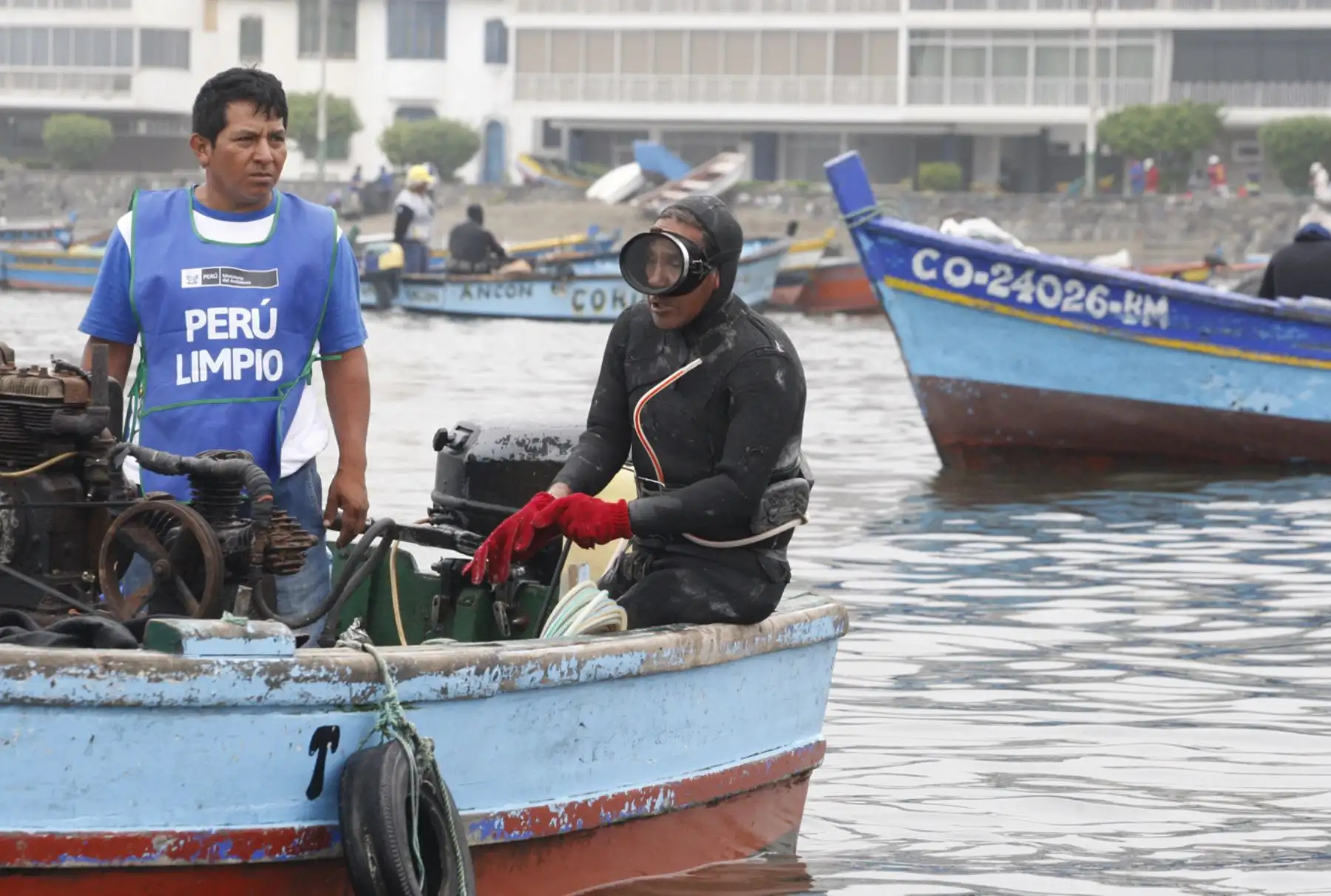 Buzos artesanales obtienen certificación para formalización de la pesca en Huaura. ANDINA/Eddy Ramos