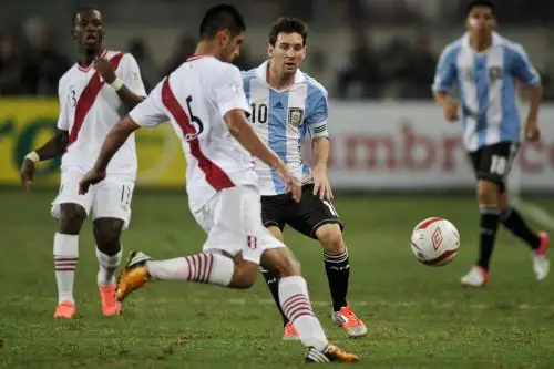 Encuentro Perú-Argentina. Foto: AFP