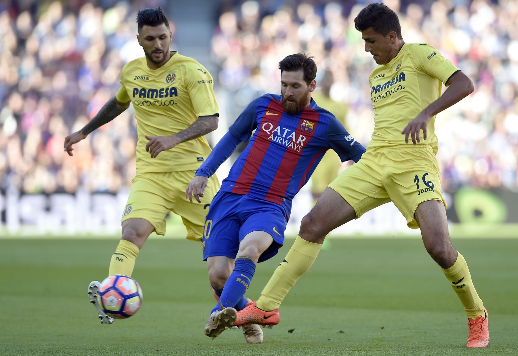 Barcelona, Villarreal. Foto: AFP