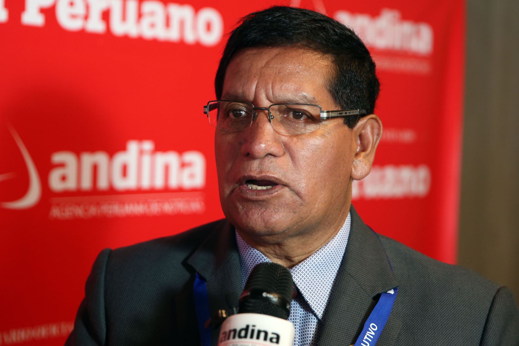 Gobernador Regional de Huancavelica, Glodoaldo Álvarez. ANDINA/Dante Zegarra