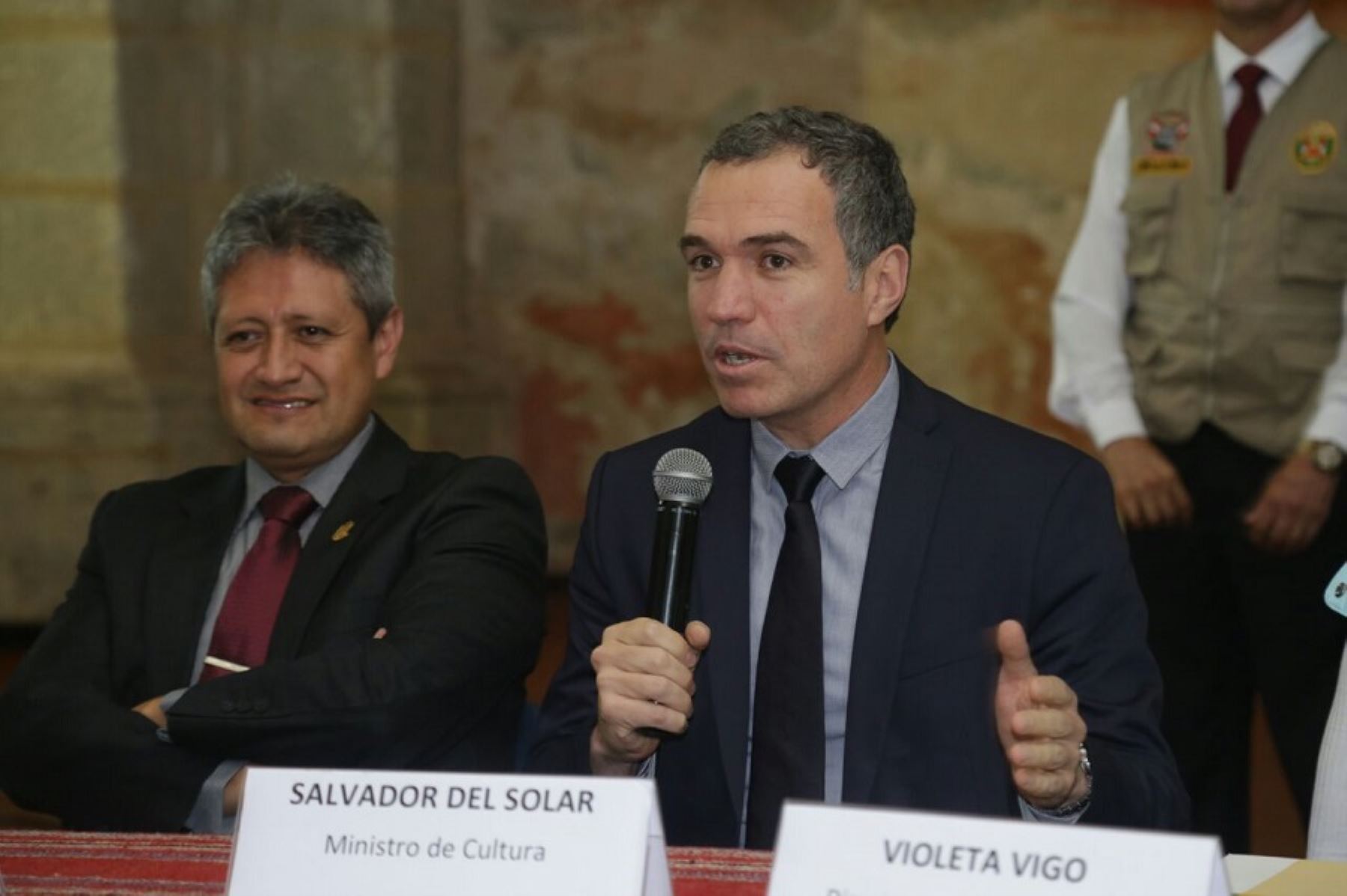 Ministro de Cultura, Salvador del Solar, en Cajamarca.