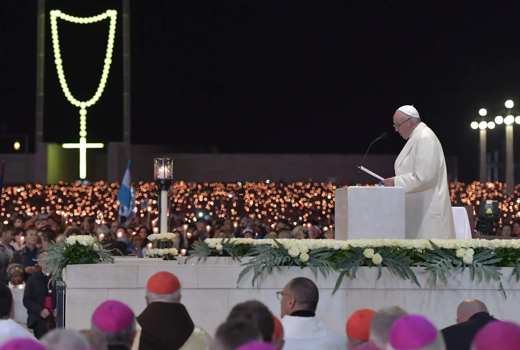 Remodelan el óvalo que une Trujillo con Huanchaco por donde pasará el Papa Francisco. AFP