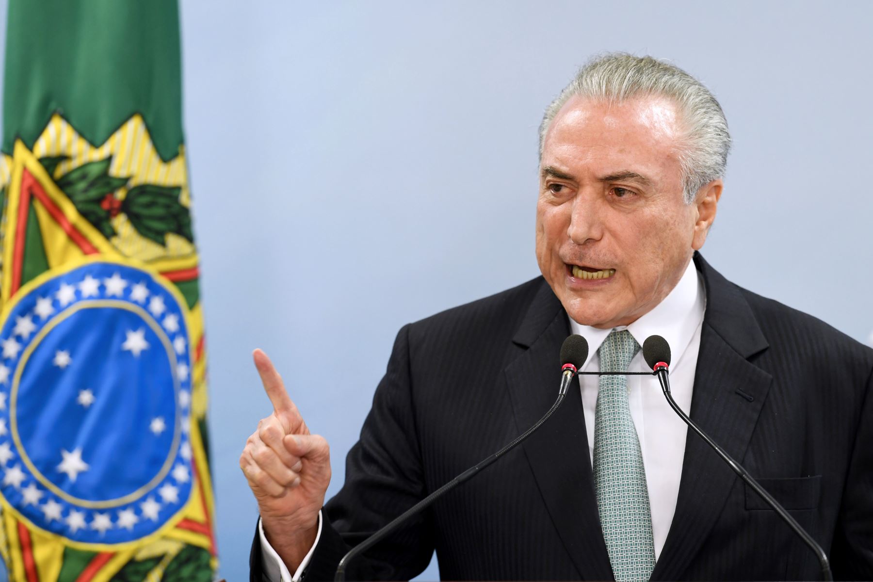 Presidente de Brasil, Michel Temer, explica planes del Mercosur. AFP