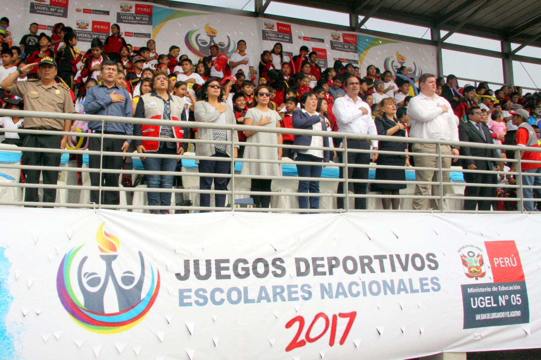 Se iniciaron los Juegos Deportivos Escolares Nacionales 2017. Foto: Andina/Difusión