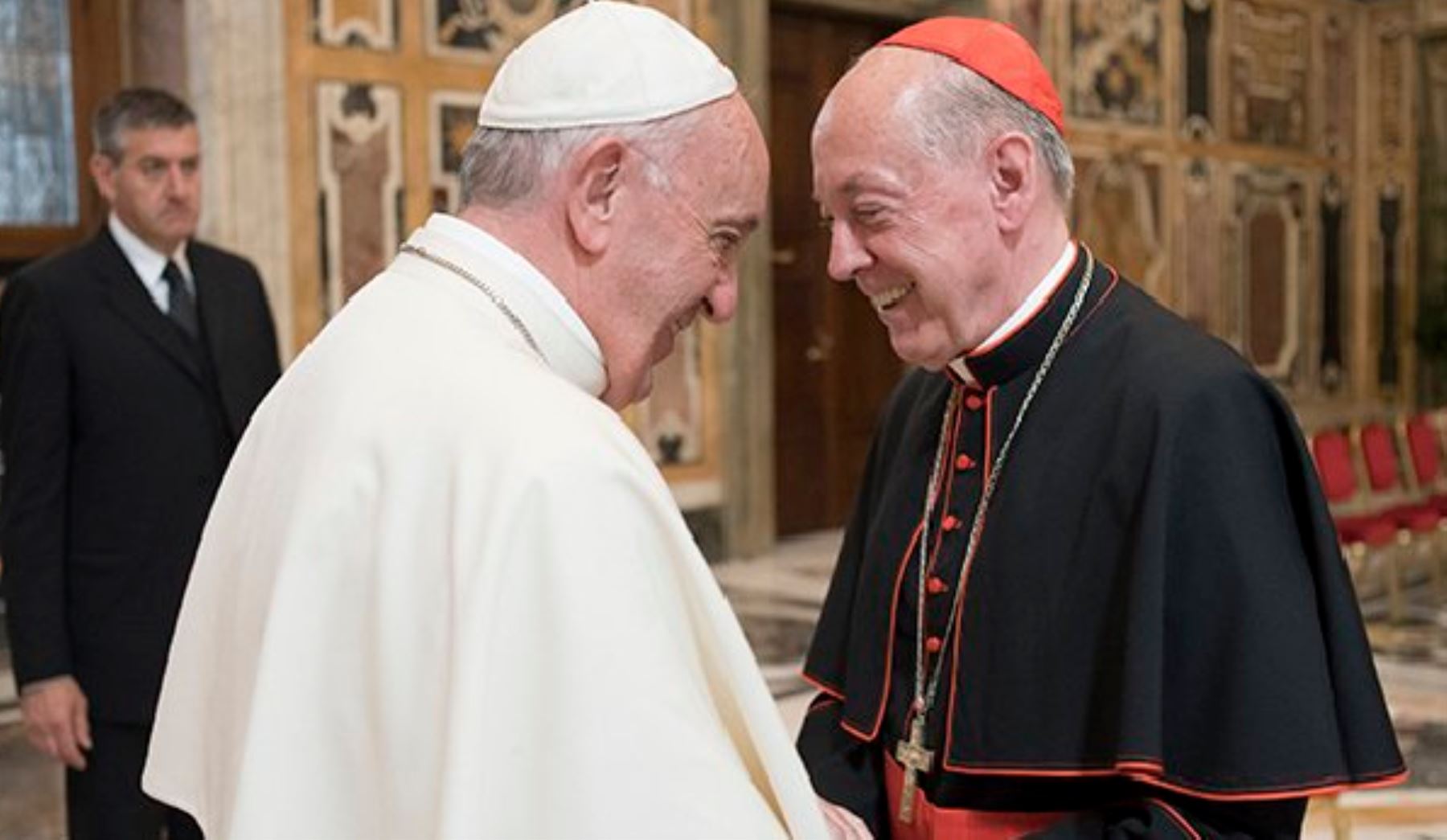 El papa Francisco recibió en Roma al cardenal Juan Luis Cipriani. Foto: Difusión.
