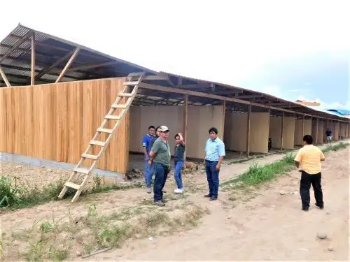 Se supervisó la confección de los módulos que beneficiarán a 35 familias damnificadas.