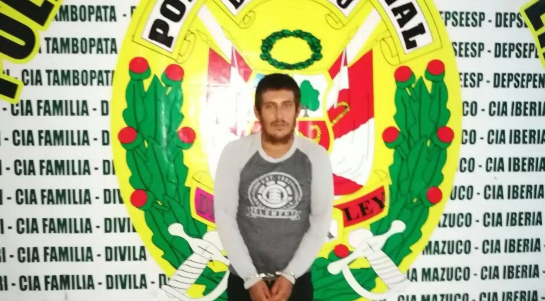 Policía Nacional del Perú capturó en Madre de Dios a Joseph Estrada Moreano (26), quien figuraba en la relación de los más buscados por el Ministerio del Interior (Mininter), por el delito de feminicidio.