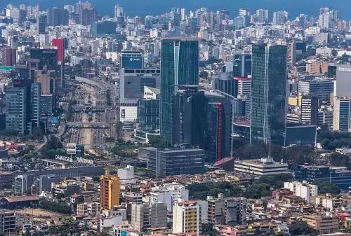 Centro financiero de Lima. ANDINA/Carlos Lezama