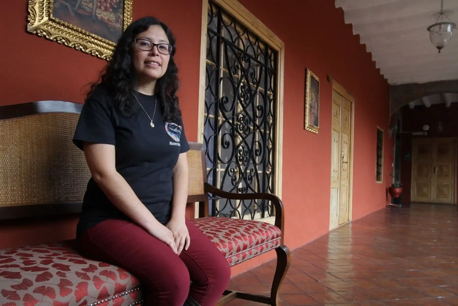 La ingeniera aeroespacial y futura astronauta cusqueña, Jackelynne Paola Silva Gamarra visitó Cusco. ANDINA/Percy Hurtado