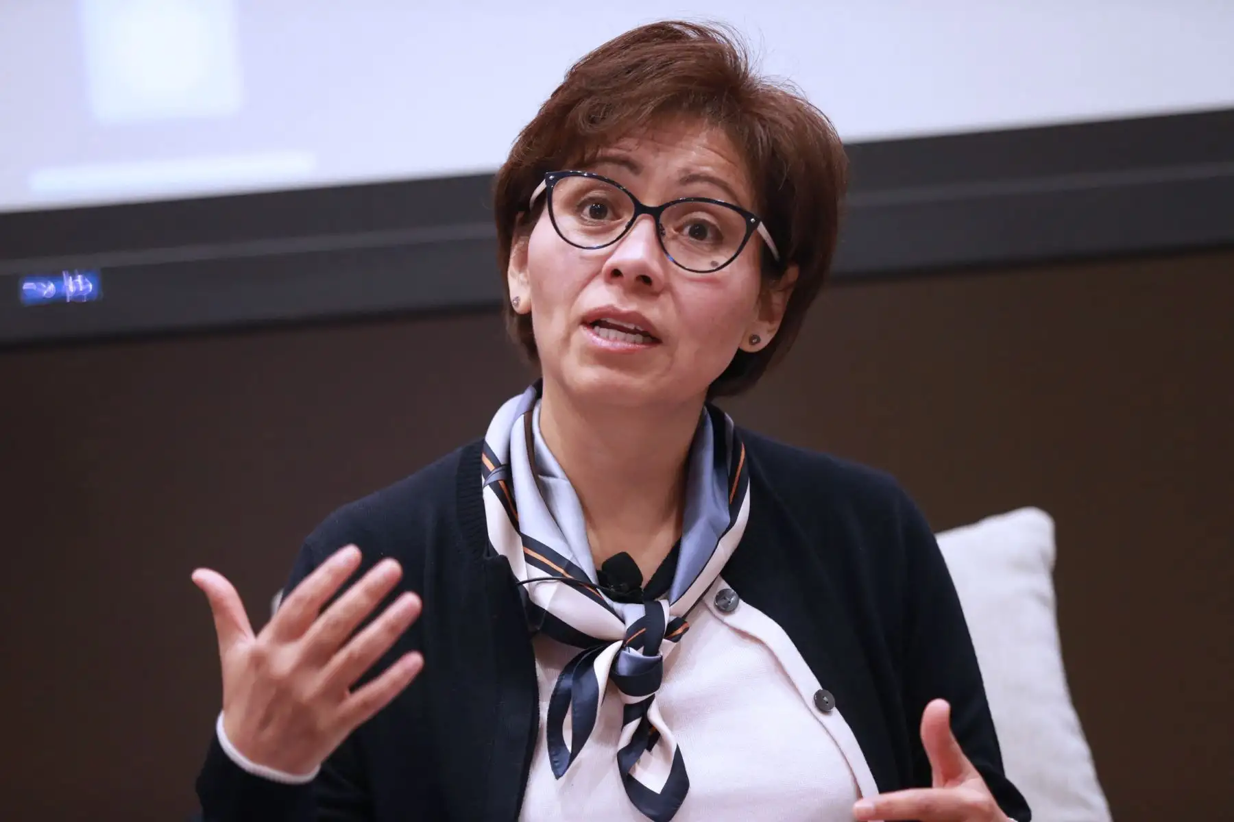 Representante del Banco Interamericano de Desarrollo (BID) en el Perú, Viviana Caro. ANDINA/Norman Córdova