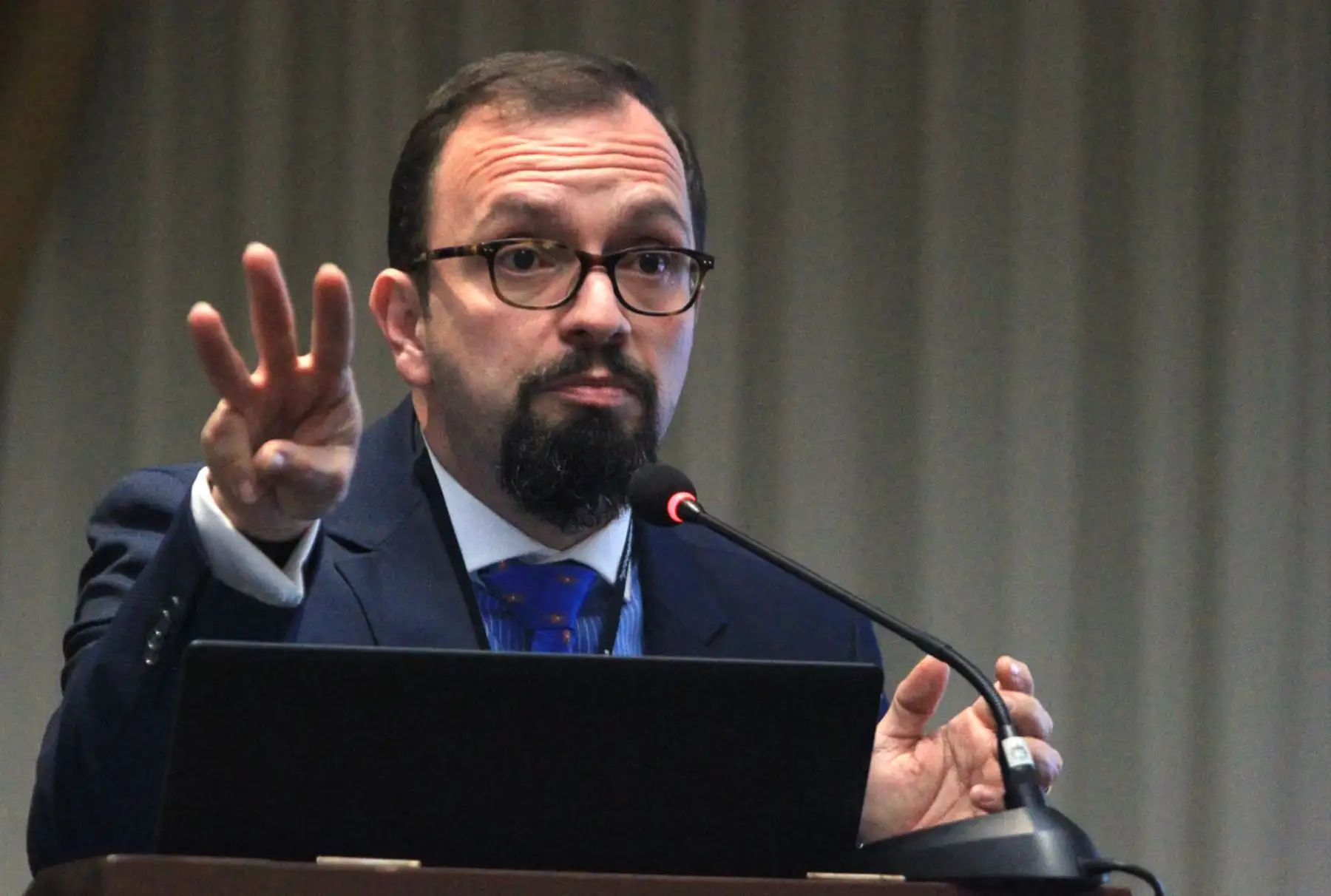 Jefe de Estudios Económicos de Citibank para la región Andina, Munir Jalil. ANDINA/Héctor Vinces