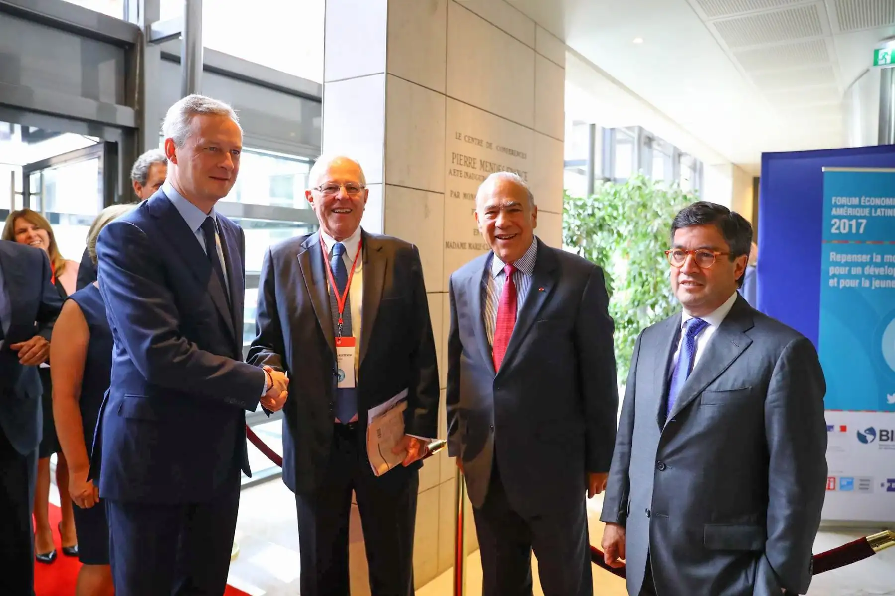 El presidente de la República, Pedro Pablo Kuczynski, participa en el Foro Económico Internacional de América Latina y el Caribe en París. Foto: ANDINA/ Prensa Presidencia