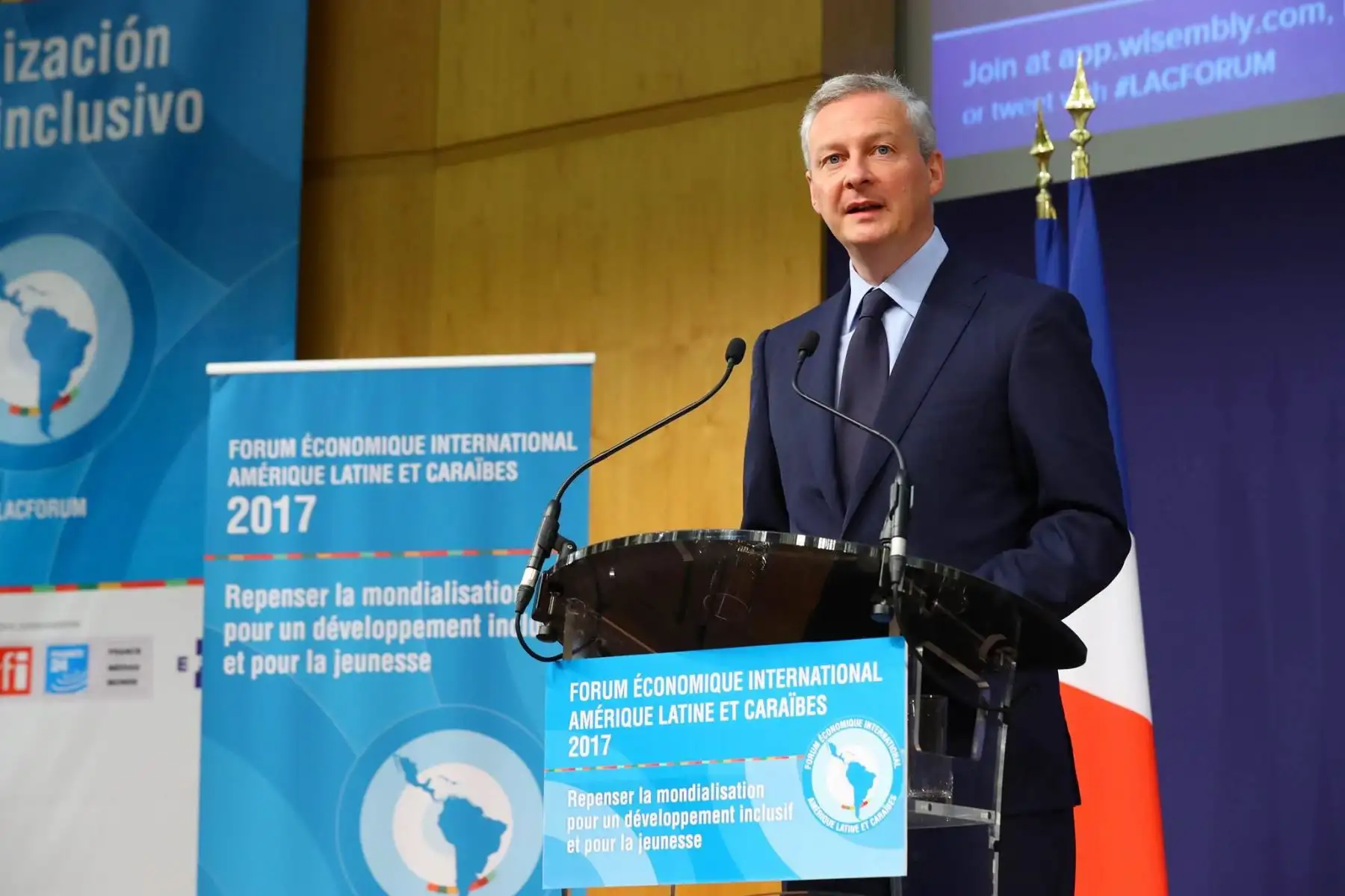 El presidente de la República, Pedro Pablo Kuczynski, participa en el Foro Económico Internacional de América Latina y el Caribe en París. Foto: ANDINA/ Prensa Presidencia